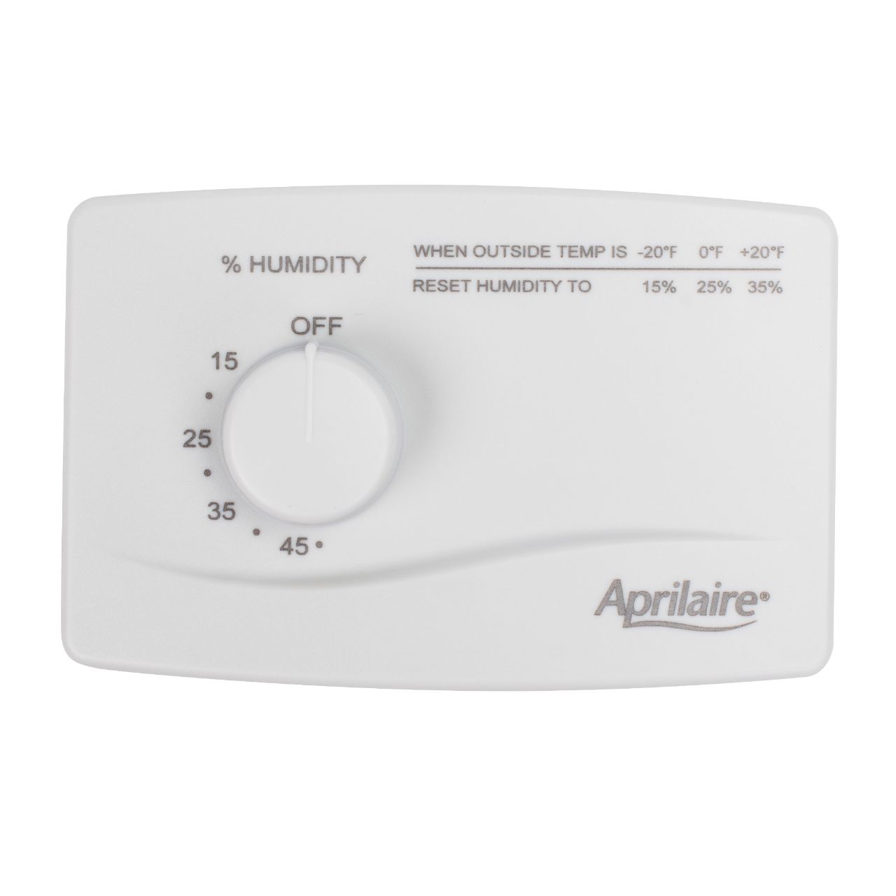 Aprilaire Manual Humidity Control Wall Or Return Duct Mountable For The Models 110, 112, 1120, 1130, 1140, 220, 224, 350, 360, 440 And 445 2172324