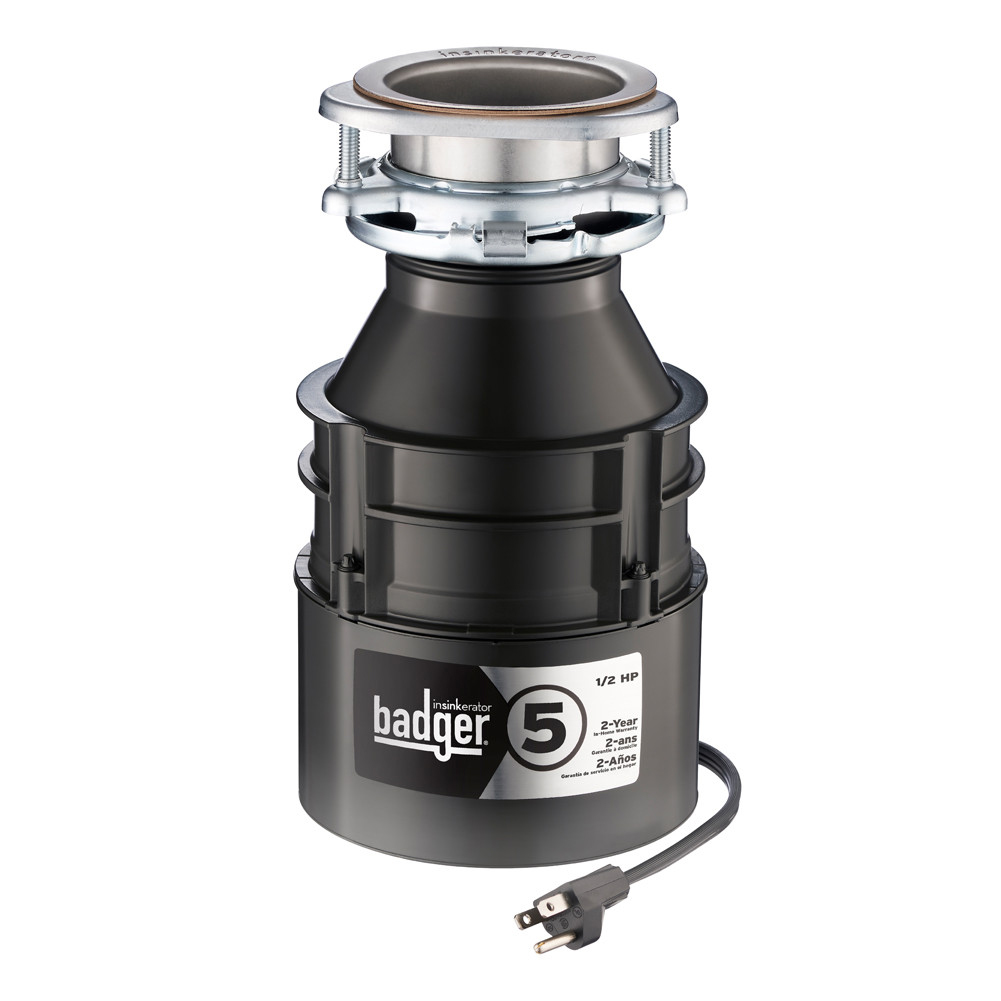 Insinkerator Badger 5 Garbage Disposal With Cord, 1/2 HP 647978