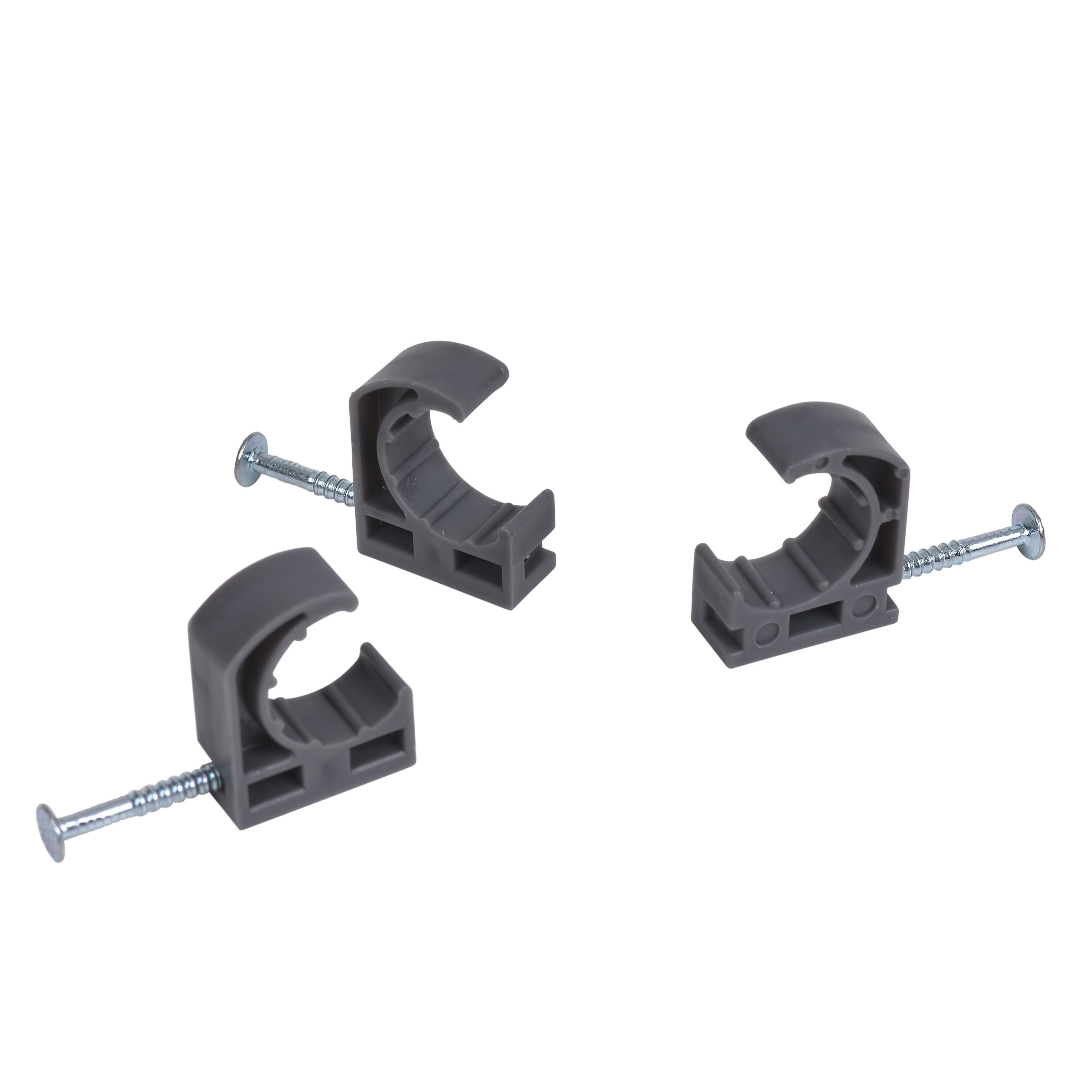 Oatey ½" Half Clamp w/Barbed Nail (100 in polybag) 20064