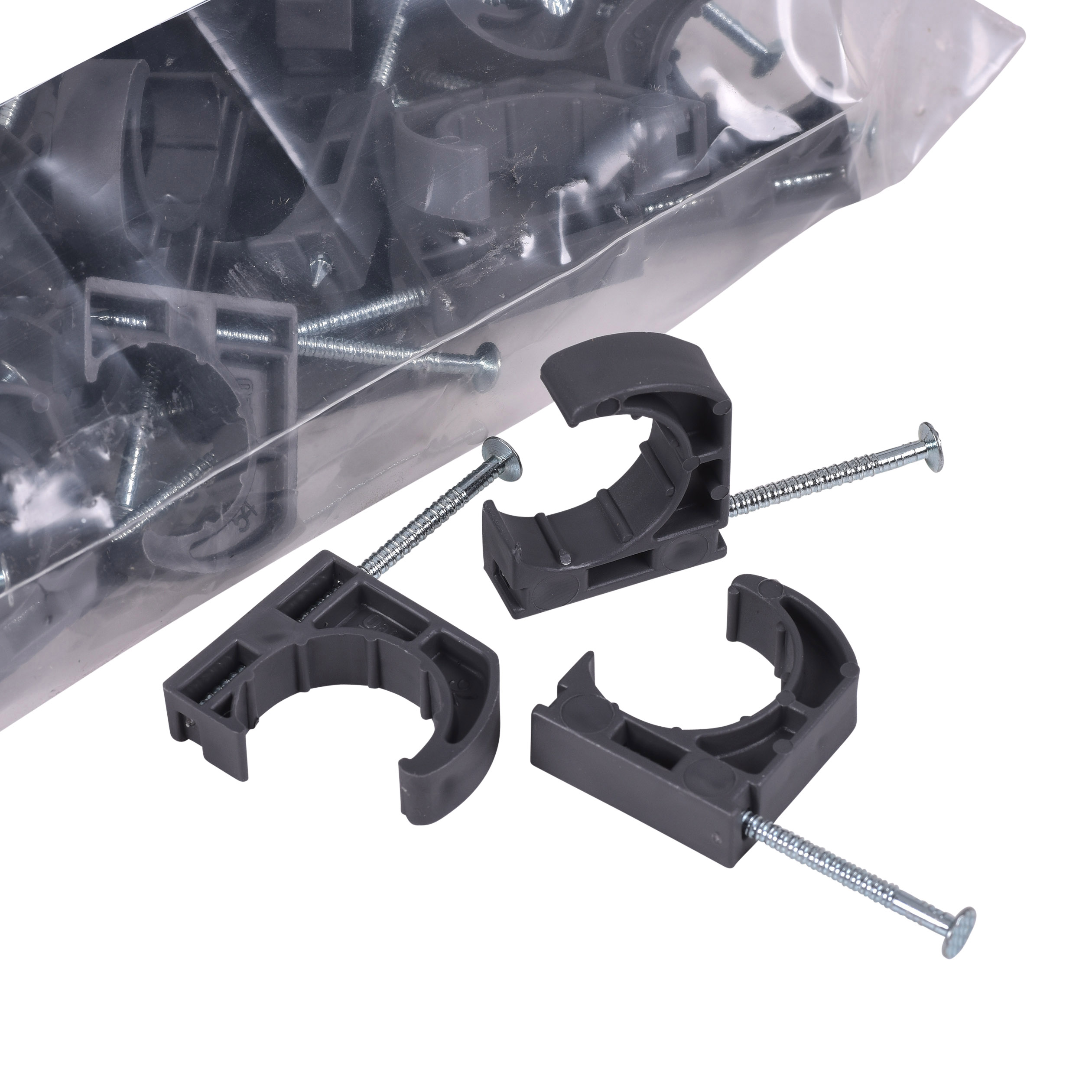 Oatey ¾" Half Clamp with Barbed Nail (100 in polybag) 20065