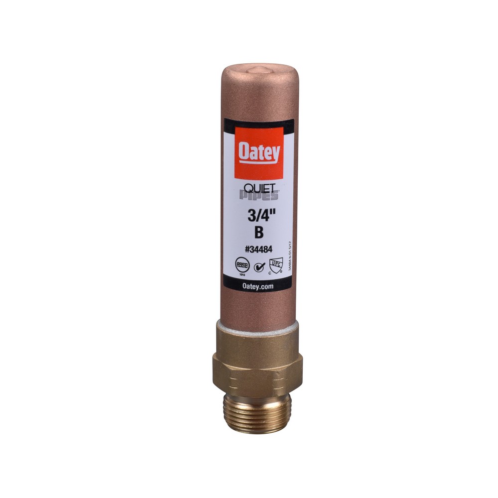 OateyQuiet Pipe Hammer Arrestor, 3/4 In., Mip, Straight, B2087102