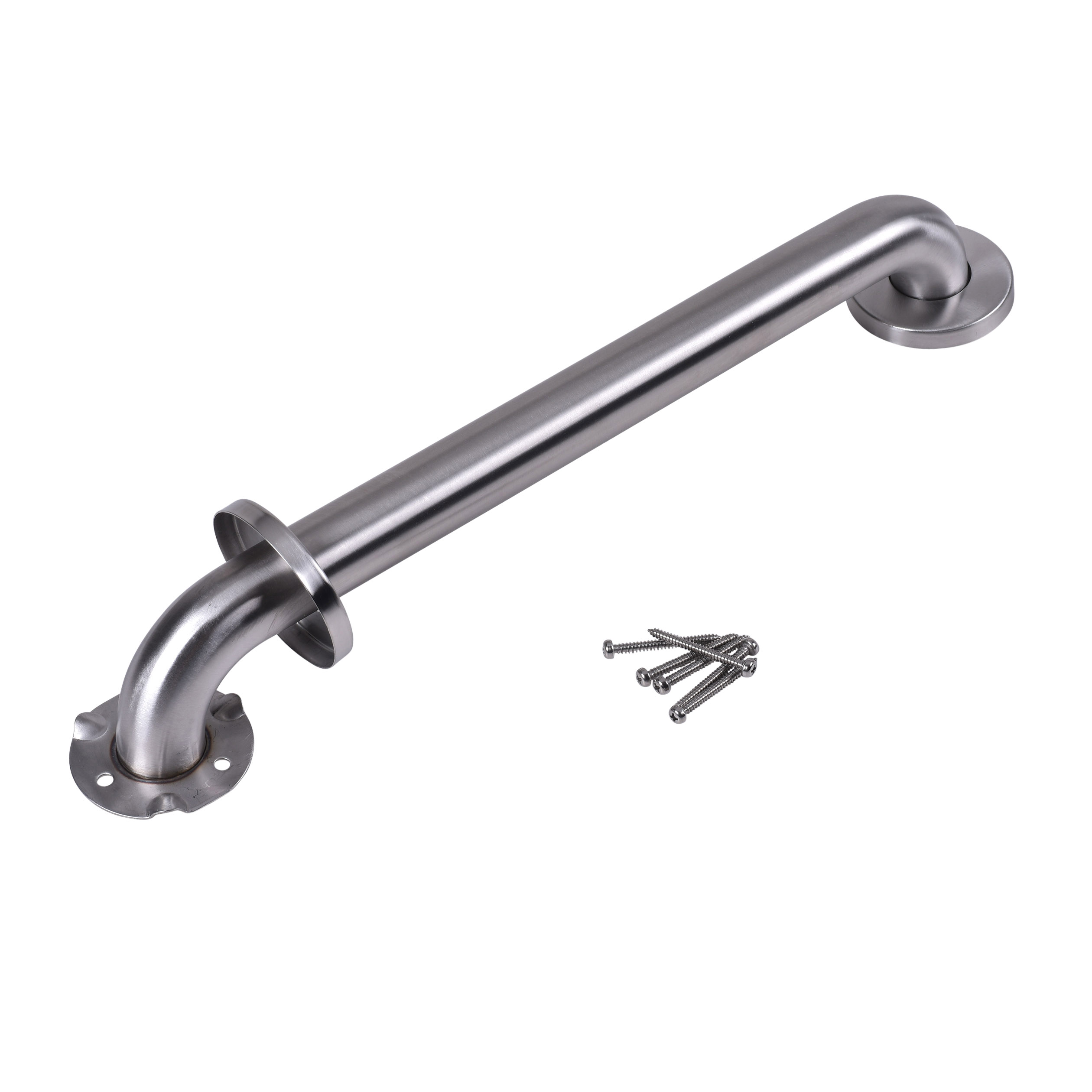 Dearborn Stainless Steel, Grab Bar 1-1/2" X 18" With Concealed Flange 412116