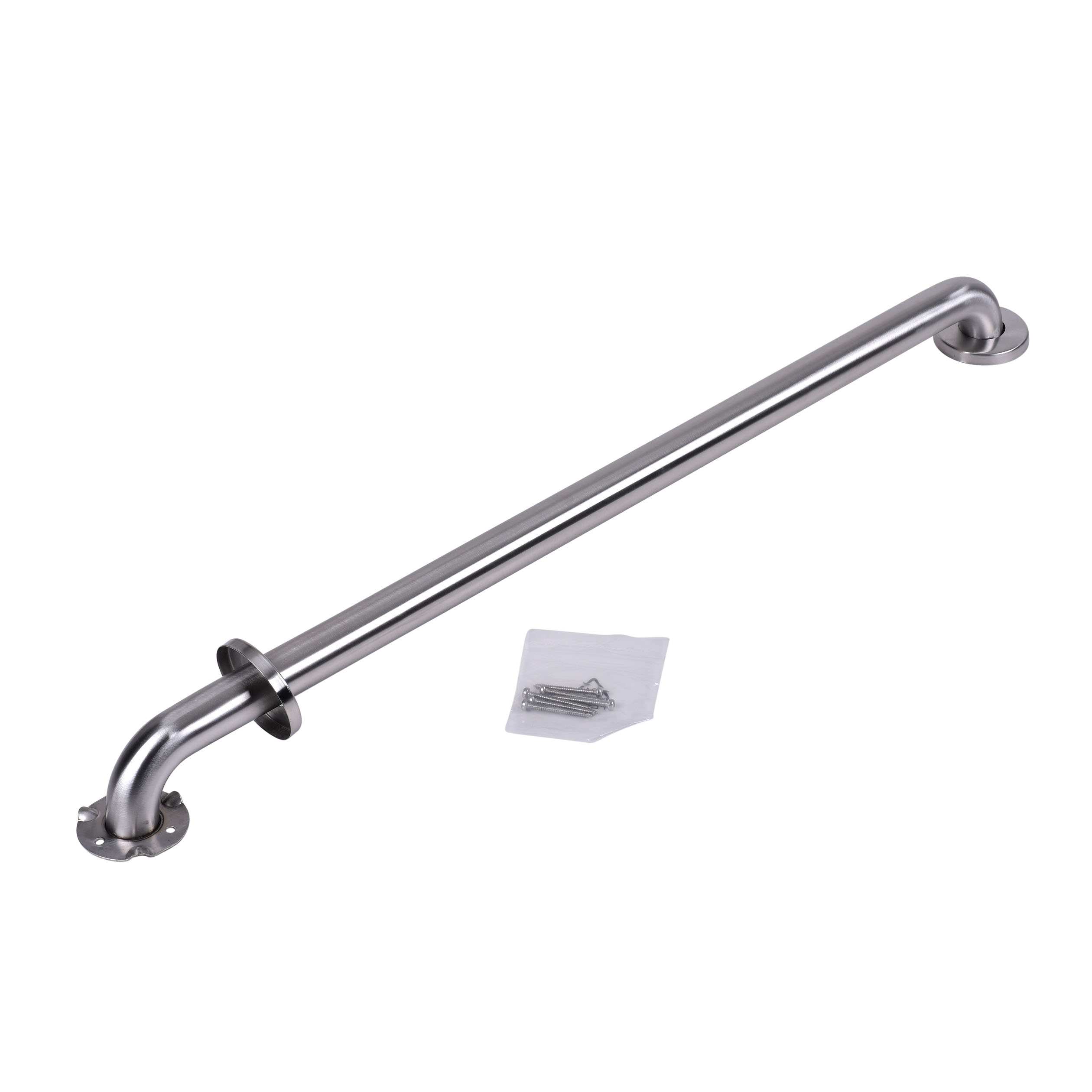 Dearborn Stainless Steel, Grab Bar 1-1/2" X 36" With Concealed Flange 21953