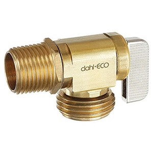 Dahl 1/2" Brass Boiler Angle Drain Valve 1490642
