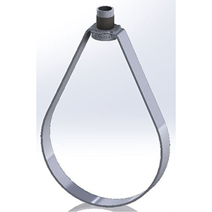 Empire Industries 4" Carbon Steel Swivel Ring Hanger 1331782