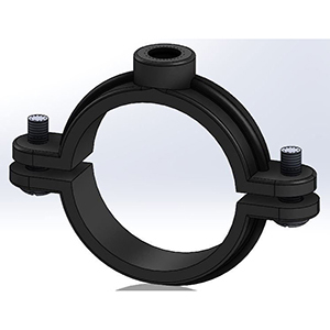 Empire Industries 2" 180 lb. Load Electrogalvanized Malleable Iron Split Ring Extension Hanger 4003