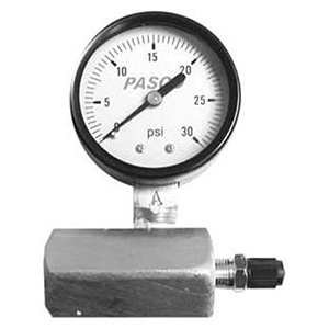 Pasco Specialty 3/4" FPT, 2" Dial, 0 To 60 PSI, Air Test Gauge 1569414