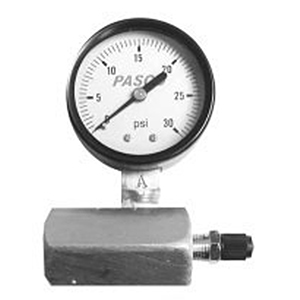 Pasco Specialty 3/4" FPT, 2" Dial, 0 To 30 PSI, Air Test Gauge 1295374