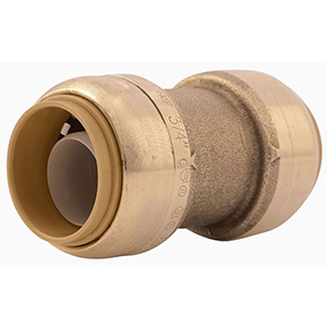 Sharkbite ¾" Push Fit Natural DZR Brass Straight Coupling Lead Free 1479925