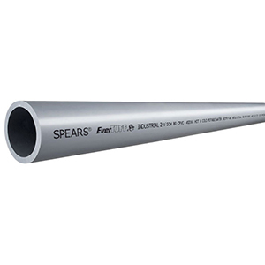 Spears 3" x 20' Plain End Schedule 80 Gray Extruded CPVC Pipe 806986