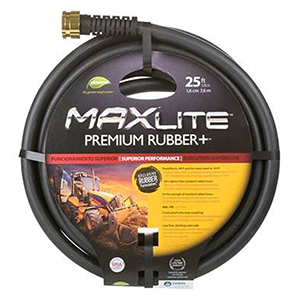 Swan Garden Hose 5/8" X 25', Lead-free, Premium Black, Rubber Core 35500