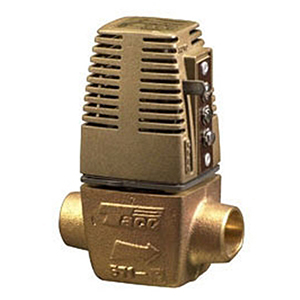 Taco 1" X 1", Soldered X Soldered, 24 VAC 60 Hz, 0.9 A, 125 PSI, 6 To 10 GPM , Bronze, 2-way, Heat Motor Zone Valve 597