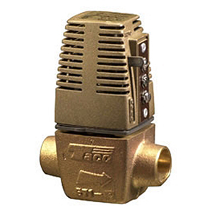 Taco 1-1/4" X 1-1/4", Soldered X Soldered, 24 VAC 60 Hz, 0.9 A, 125 PSI, 10 To 16 GPM , Bronze, 2-way, Heat Motor Zone Valve 50491