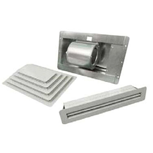 Tjernlund 16" X 2-1/2" X 10", 30 W, 120 V, 0.5 A, 1170 RPM, 110/95/80 Cfm, 20 Gauge Aluminized Steel Diffuser, 22 Gauge Aluminized Steel Blower Grille, Powder Coated With Satin Neutral White, Room-to-room, 3-speed, Hard Wired, Dual Inlet, Low RPM, Ventilator 1447511