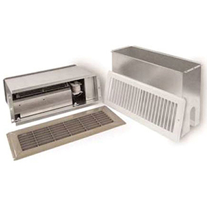 Tjernlund 13-3/4" X 1/4" X 5-3/4", 20 W, 120 V, 0.5 A, 70 Cfm, White Grille, Level-to-level, Hard Wired, Transtangental, Cross-flow, Ventilator 1447513