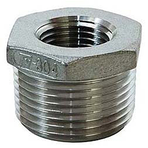 Trenton Pipe Nipple Company 1" x 3/4" Stainless Steel Reducer Bushing 1745474