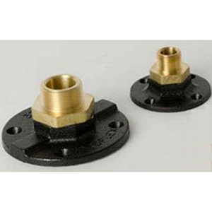 Ward Manufacturing 1/2" Brass Male Indloor Floor Flange Termination Assembly 26534