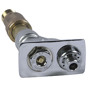Watts 3/4" Or 1" X 3/4", Fpt/mpt X MPT, 12" Rough-in, 125 PSI, Lead-free, Chrome Plated Bronze, Key, Non-freeze, Wall Hydrant With Chrome Plated Face And Integral Vacuum Breaker 1662708