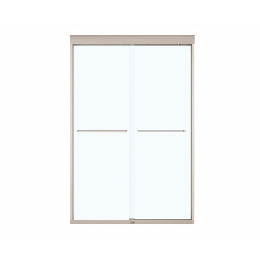 Aker Kameleon 8mm 43" - 47" X 71" Speed Connect Clear Glass Finish Brushed Nickel Brushed Nickel 1992551