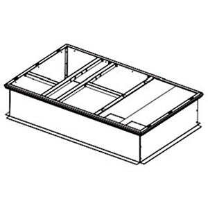 American Standard Heating & Air Conditioning 42" x 14" Galvanized Curb Box 99922