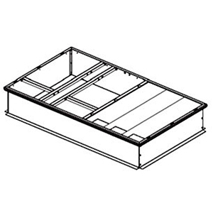American Standard Heating & Air Conditioning 43" x 14" Galvanized Curb Box 212550