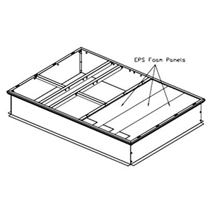 American Standard Heating & Air Conditioning 84 1/2" x 14" Galvanized Curb Box 1337197