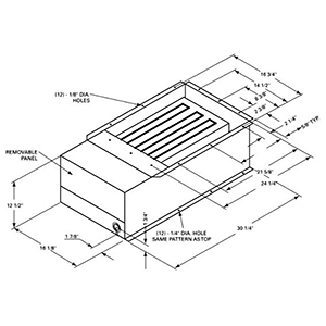 American Standard Heating & Air Conditioning 25kW Three Phase KW Heat Strip for 10 Ton Air Handler 34589