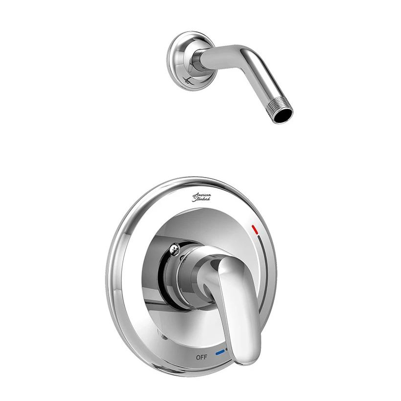 American Standard Colony Pro Pressure Balance Bath/shower Trim Less Showerhead In Polished Chrome 2062862