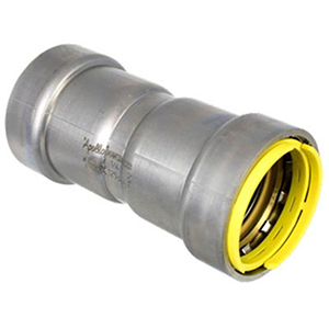 Apollo 400G Series 1 ½" Press Carbon Steel Coupling with Stop and HNBR O-ring 2012993