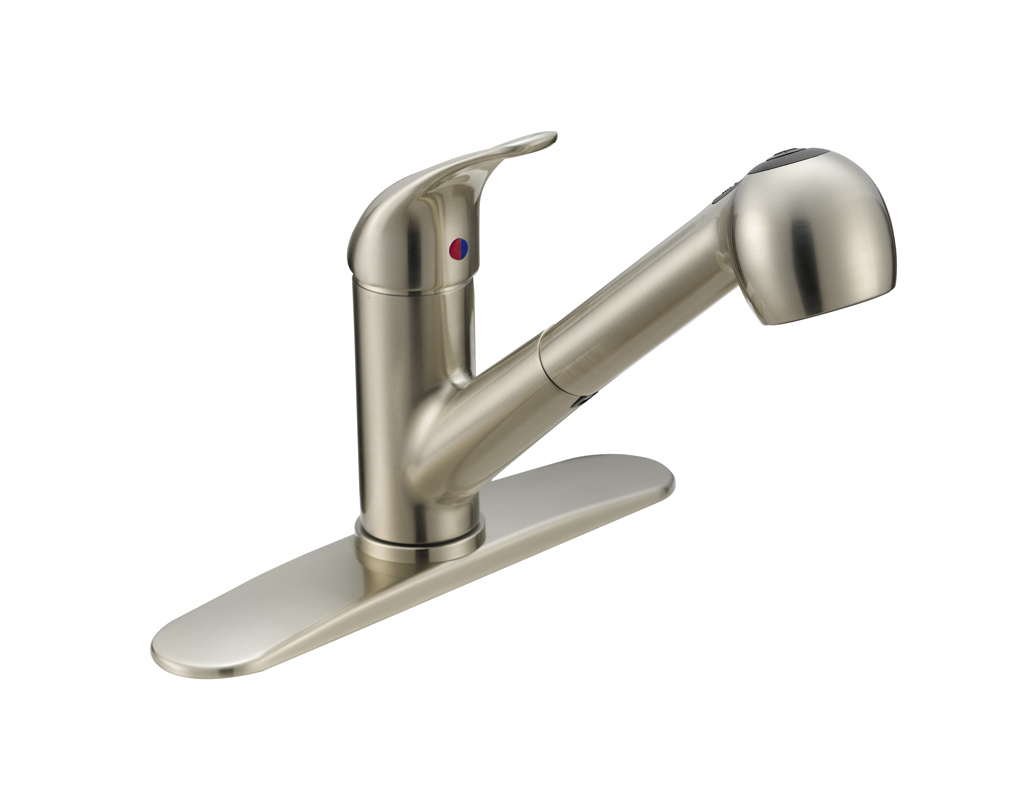Matco-Norca Single Handle Stainless Steel Kitchen Faucet,Pull Out Spray 1731880