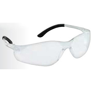 SAS Safety Safety Glasses Clear Frame, Clear High Impact Polycarbonate Wrap Around/Single Lens 2104428
