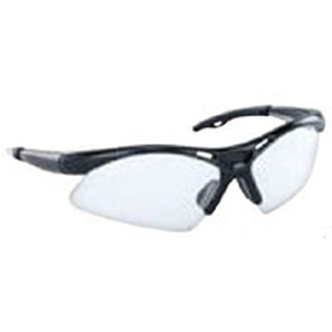 SAS Safety Safety Glasses Black Frame, Clear High Impact Polycarbonate Wrap Around Lens 2104430