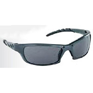 SAS Safety Safety Glasses Charcoal Frame, Gray High Impact Polycarbonate Wrap Around Lens 2104433