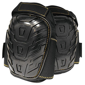 SAS Safety Knee Pad Large, Black, Foam, Hook And Loop Mount, Deluxe Gel Filled 2104470