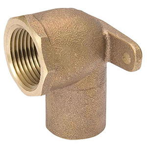 Mueller Streamline 1/2" Bronze Drop Ear 90 Elbow 1491400