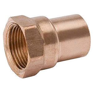 Mueller Streamline 3/4" Wrot Copper Female Adapter 3537
